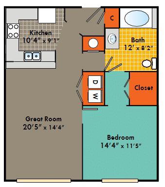 One bedroom apartments in fayetteville