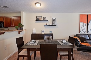 One Bedroom Apartments in Fayetteville, North Carolina - Model Dining Room
