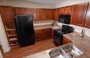 One Bedroom Apartments in Fayetteville NC - Apartment Kitchen Interior with Dual Sinks