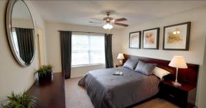 Two Bedroom Apartments in Fayetteville NC - Model Bedroom with Large Window
